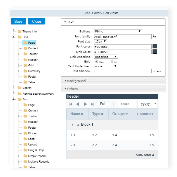 Usabilidad y diseño de Scriptcase