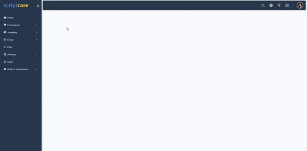 Dimostrazione della personalizzazione dei menu responsive in Scriptcase